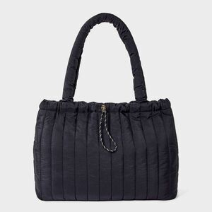 Universal Thread - Quilted Drawstring Tote Handbag - Universal Thread Black
